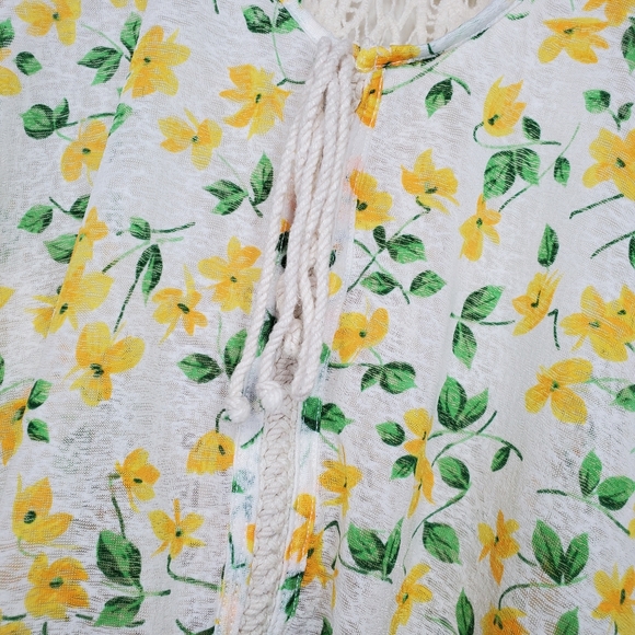 🎈2/$50 Free People Floral & Lace Sleeveless Top - Picture 5 of 9